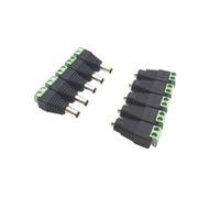Conectores Macho Hembra de 12V CC, Adaptador de Enchufe de alimentación de 2,1x5,5mm, Conector for señal, Tira LED de Color, cámara CCTV(Multi)