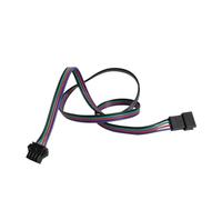 Conectores macho y hembra con cables 1-10 Uds 2Pin 3Pin 4Pin 5Pin J+S+T L+E+D Cable de extensión 22AWG Cable eléctrico conector macho hembra for controlador CCTV de tira de luz L+e+d(4Pin 0.5m,3PCS)