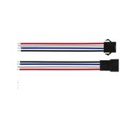Conectores macho y hembra con cables 5 pares/10 Uds S + M J + S + T L + E + D Cable conector 2/3/4/5/6 Pin macho hembra conector de Cable for RGB RGBW L + E + D adaptador de tira de luz(4Pin,15CM)