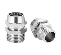 Conectores neumáticos de acoplamiento rápido con rosca macho M5 M6 M8 M10 M12 for mangueras y tubos de 4/6/8/10/12 mm de diámetro exterior (10/50/200 unidades).(PC6-M10x1,10 PCS)