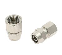 Conectores neumáticos de torsión rápida for manguera de aire de 4 a 12 mm de diámetro exterior (tubo) a rosca hembra BSPT de 1/8", 1/4", 3/8" y 1/2".(16mm OD Tube,1/8")
