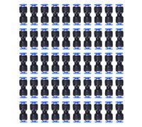 Conectores Neumáticos Rectos, 50 Piezas, Empuje para PU - 4, Tubo de Aire, Accesorios Industriales - Instalación Fácil, Resistencia a Alta Presión, Uso en Procesos Mecánicos y