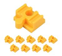 Conectores para pistas de tren de juguete - Juego de 10 adaptadores de madera, piezas de conectores de ferrocarril de junta lisa para niños | Paquete de expansión de pista de madera para juegos