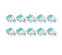 Conectores Rápidos de Cable, 10 Piezas, Bloque de Terminales con Palanca, 1 a 4 Salidas, 41A 450V, Conexión Segura y Resistente al Calor - Alta Conductividad, Resistente a la