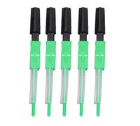 Conectores Rápidos de Fibra óptica SC de 20 Piezas, Operación Eficiente Dentro de los 90, Conector Rápido de Fibra óptica Tipo Empalme de Fusión, Tapa a Prueba de Polvo y