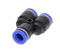 Conectores rápidos de manguera de plástico for gas, de 4 mm a 16 mm de diámetro exterior, con puerto en Y de 3 vías, PY PW(PY-4mm)