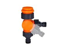 Conectores rápidos for grifos, divisor giratorio de grifo agua, adaptador rosca 1/2", 3/4" y 1", for riego jardines, granjas, lavado autos, juntas giratorias(H)
