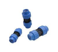 Conectores rápidos for tubería de PE DN20/25/32 mm, rosca macho/hembra de 1/2", 3/4" y 1". Divisores for manguera de riego: tes, tramos rectos, válvulas y tapones.(Straight DN25mm)