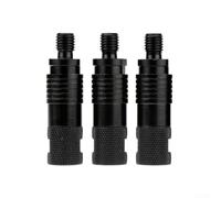 Conectores Rápidos Pesca 3/8" para bsf 3 para uds Metal Conectores | Rosca para bsf 3/8", montaje sin herramientas, para acero , negro mate, setup rápido