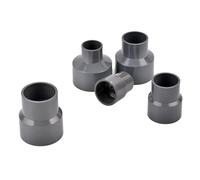 Conectores reductores de PVC gris, adaptador reductor de tubería, conector de tubo de suministro de agua de 50-20 mm, conectores de PVC de 20/25/32/40/50 mm(40x25mm)