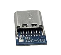 Conectores reversibles tipo C de 2 pines, terminales eléctricos, puerto de carga, enchufes USB para una fácil conexión en cualquier dirección, enchufe USB compacto y reversible, que permite una fácil