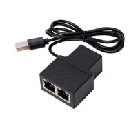 Conectores RJ45 de 1 a 2 vías LAN Ethernets, cable hembra divisores, adaptadores (8 núcleos), extensores, redes RJ45, divisores
