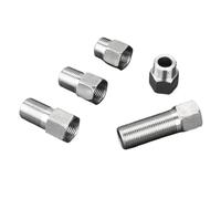 Conectores roscados hembra y macho de acero inoxidable 201 de 1/2 3/4 1 pulgada, adaptador de conversión recto, accesorios de tubería, juntas de acoplamiento, 1 pieza(A)