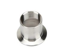 Conectores roscados macho y hembra de acero inoxidable, triple abrazadera, conexión brida 50,5mm 64mm, 1/4 ", 3/8", 1/2, 1", 1,5, 2"(Female thread,K64MM(2 INCH TC)_1-1/2")