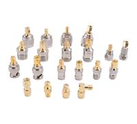 Conectores SMA a SMA BNC NF UHF Tipo Kits de Conectores Adaptador RF Tipo 20, SMA hembra a F macho, SMA hembra a F hembra