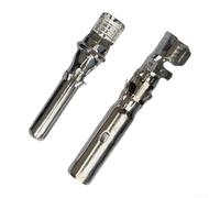 Conectores solares de cobre estañado 50 pares de baja resistencia (B) | 50 pares macho hembra, corriente nominal de 30 A, para resistencia al contacto, transferencia eficiente, bloqueo seguro