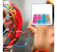 Conectores termorretráctiles impermeables para aplicaciones automotrices, fácil identificación con etiquetas codificadas por colores (420 piezas)