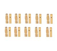 Conectores tipo banana de 3 mm, conectores metálicos macho a hembra para modelo de automóvil, modelo de avión, instrumento de medición