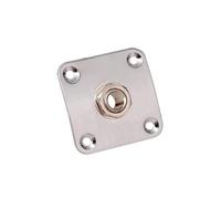 Conectores universales de salida de guitarra, base de zinc, construcción de aleación que mejora las señales para 4 tornillos de fijación, placa cuadrada para guitarra