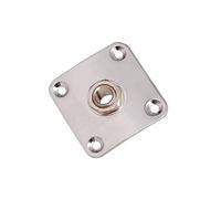 Conectores universales de salida de guitarra, base de zinc, construcción de aleación que mejora las señales para 4 tornillos de fijación, conectores de guitarra, reemplazo de placa