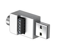 Conectores USB 2.0 sin soldadura, terminales de tornillo, adaptador de bloque, convertidor USB 2.0, adaptador macho, junta de extensión