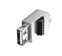 Conectores USB 2.0 sin soldadura, terminales de tornillo, adaptador de bloque, convertidor USB 2.0, adaptador macho, junta de extensión