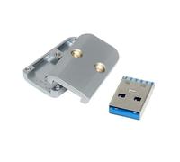 Conectores USB 3.0 macho USB 3.0 de 6 mm de diámetro para transferencia de datos y carga de alta velocidad en conectores USB de carcasa de aluminio