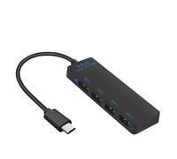 Conectores USB C a 4 puertos USB 3.0 para PC, smartphones, televisores y otros dispositivos, soporta transferencia de 5 Gbps