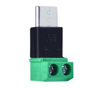 Conectores USB C macho, no requiere soldadura, fácil instalación de destornillador para cables de carga, 2P puertos OTG a adaptador tipo C