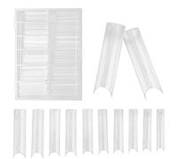 Conedas de Uñas C Curva, Puntas de Uñas Transparentes Falsas Puntas de Uñas Transparentes Puntas Extensiones de Salón de Uñas Puntas 240 Pcs Puntas de Extensión de Uñas Falsas Artificiales para la