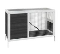 Conejera 103 x 44 x 69,5 cm Madera de pino maciza, gris 02_0041934
