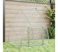 Conejera con Seguridad Adicional, Marco Duradero, Amplio Espacio, para Conejos, Gallinas y Patos (105x100x120cm)