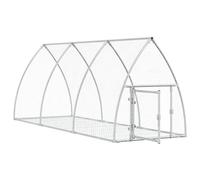 Conejera con Seguridad Adicional, Marco Duradero, Amplio Espacio, para Conejos, Gallinas y Patos (105x300x120cm)