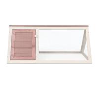 Conejera de madera para animales pequeños, hábitat robusto y natural para conejos, cobayas y roedores, ideal para interior y exterior