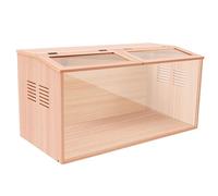 Conejera De Madera para Conejos, Jaula Interior para Conejos con Orificios De Ventilación Y Puerta, Gallinero para Cobayas, Hámster, Polluelos, Erizo(80 * 40 * 40CM)