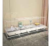 Conejera grande - Jaula desmontable extragrande para conejos, cobayas, hurones, chinchillas y erizos - Recinto interior ideal para mascotas pequeñas
