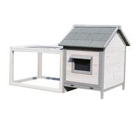 Conejera Grande para Conejos, Jaula De Madera para Conejos con Puertas con Cerradura Y Techo Impermeable, Hábitat De Animales Pequeños para Gallinas Y Cobayas