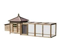 Conejera Grande para Conejos, Jaulas De Madera para Exteriores con Bandeja Sin Fugas Y Techo De Asfalto, Casa para Mascotas Ideal para Gallinas Y Cobayas