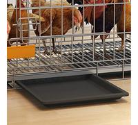 Conejera plegable para aves de corral con ruedas y bandeja extraíble, espacioso recinto interior para un fácil acceso y limpieza