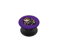 Conejillo de Indias Calavera Viva México Calavera Fiesta Mexicana PopSockets PopGrip Adhesivo