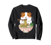 Conejillo de Indias Comiendo un tazón de Ramen con Palillos Sudadera