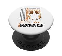 Conejillo de Indias es mi Espíritu Animal Kawaii Cartoon Conejillos de Indias PopSockets PopGrip Adhesivo