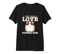 Conejillo de Indias I Just Really Love Guinea Pigs Camiseta Premium