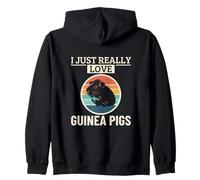 Conejillo de Indias I Just Really Love Guinea Pigs Sudadera con Capucha