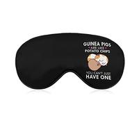 Conejillos de Indias como chips, antifaz para dormir, cubiertas suaves para los ojos, luces de bloqueo, venda para los ojos con correa ajustable para siesta de viaje