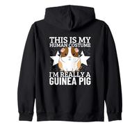 Conejillos de Indias Este es mi Disfraz Humano Soy Realmente un Conejillo de Indias Sudadera con Capucha