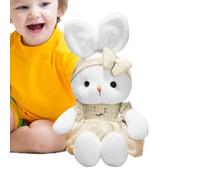 Conejito Acolchado - Juguete De Peluche De Conejo Y Realista De Conejo De 16 Pulgadas | Almohada De Bunny's Suave, Mimbre Para Niños, Juguetes De Regalo De Cumpleaños De Rabino