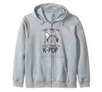 Conejito con Auriculares Modo K-Pop Estilo Anime Sudadera con Capucha
