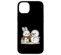 Conejito Construyendo Muñeco De Nieve Carcasa para iPhone 14 Plus