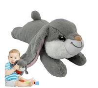 Conejito de latido del corazón para perros, juguete para aliviar el estrés de cachorros, conejo de peluche calmante para mascotas, juguete de peluche para ayudar al sueño, alivio del estrés